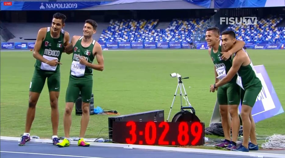 Equipo 4x400 Universiada Mundial